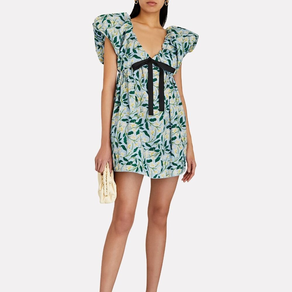 Agua by Agua Bendita Horizonte Floral Poplin Mini Dress large l